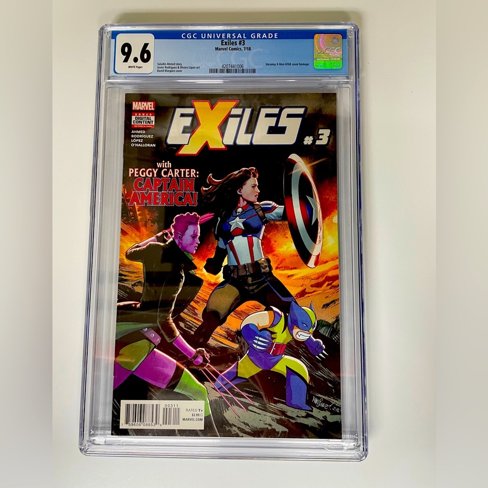 Marvel Exiles #3 CGC 9.6 White Pages